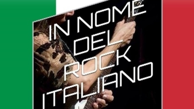 Cover del libro 'In nome del rock italiano'.