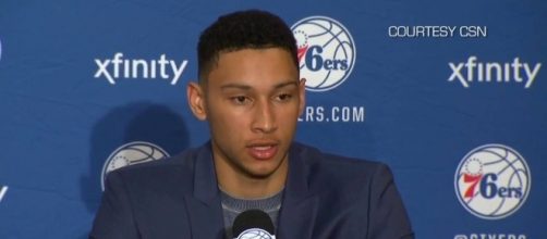 Ben Simmons of the Philadelphia 76ers. [Image via YouTube/TheBasketballDunk]