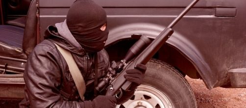 face of the urban terrorist attacking. Photo credit. pixabay.com/en/criminal-terrorist-rifle-weapons-1563428/