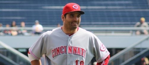 Joey Votto belted a three-run homer for the Reds -- Blackngold29 via WikiCommons