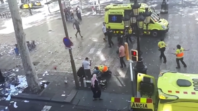 Momenti di terrore sulla Rambla