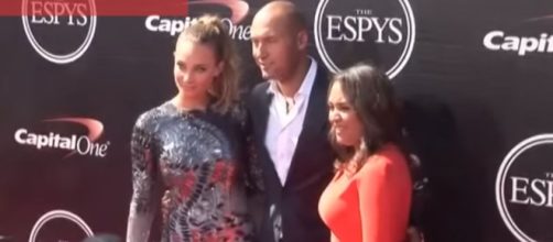 Derek Jeter and Hannah Jeter welcomed their first child on Thursday. Image[PaparazziParadise-YouTube]