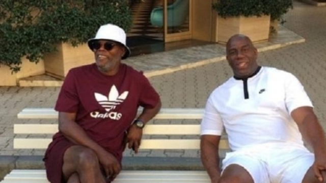 Samuel JAckson e Magic Johnson a Forte dei Marmi