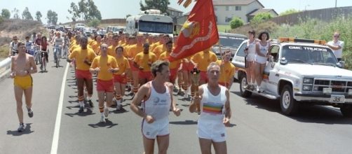 1984 Summer Olympics torch relay (credit &ndash; SgMalko &ndash; wikimediacommons)