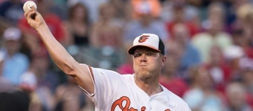 Bundy threw a career-high, Wikipedia https://en.wikipedia.org/wiki/Dylan_Bundy#/media/File:Dylan_Bundy_on_August_17,_2016.jpg