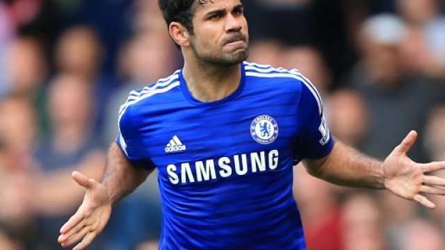 Diego Costa con la maglia del Chelsea nella stagione 2016/2017