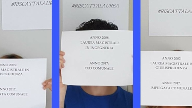 Immagini della campagna #riscattalaurea da Facebook
