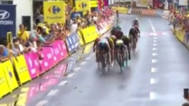 La vittoria di Van Poppel nella quinta tappa del Giro di Polonia