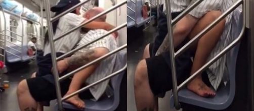 Casal &eacute; surpreendido em momento &iacute;ntimo