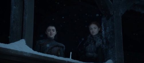 'Game of Thrones' Season 7 Episode 6: Arya and Sansa / Photo via TheCell09, www.youtube.com