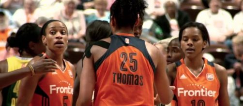 The Connecticut Sun host the Phoenix Mercury at 3 p.m. Eastern Time on Sunday. [Image via WNBA/YouTube]