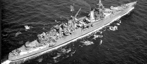 USS Indianapolis underway at sea, in 1943-1944 (Credit &ndash; wikimediacommons)