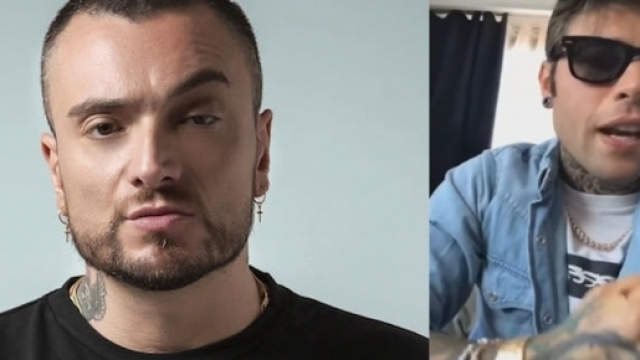A sinistra Gu&egrave; Pequeno, a destra Fedez.
