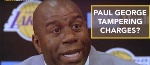 Lakers under investigation by the NBA for tampering with Paul George - (Image credit: YouTube/Lakers Nation)