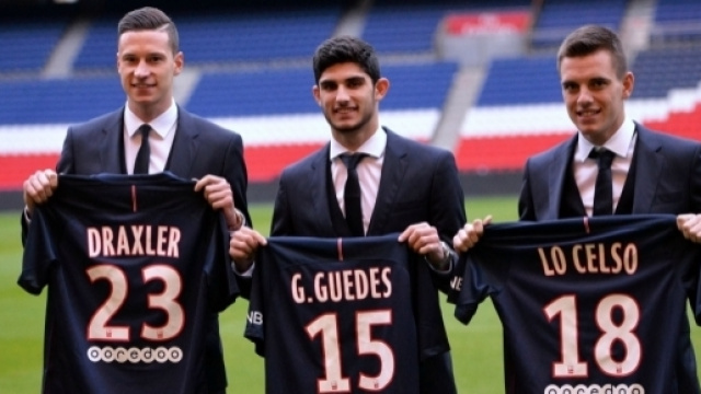 Draxler, Guedes & Lo Celso. Cr&eacute;dit photo : mercato365.com