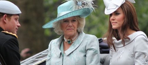Camilla with Kate Middleton / Photo via Carfax2, Wikimedia