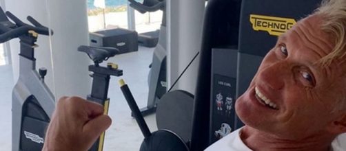 Dolph Lundgren workout/ photo by @dolphlundgren via Instagram