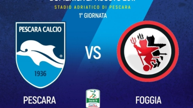 Pescara-Foggia finisce 5 a 1, tre gol per Pettiari