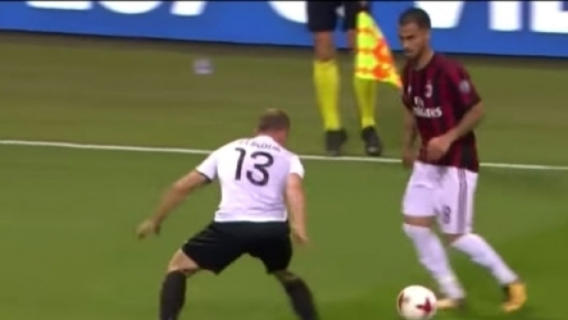 Shkendija-Milan, Suso in azione nella gara di andata