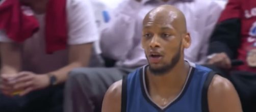 Adreian Payne and the Minnesota Timberwolves versus the Los Angeles Clippers. [Image via YouTube/FreeDawkins]