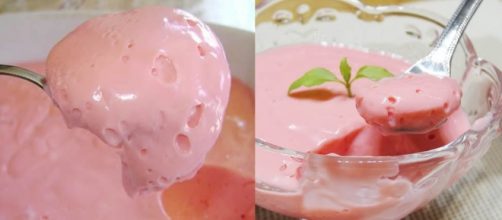 Danoninho caseiro saud&aacute;vel para as crian&ccedil;as e os papais