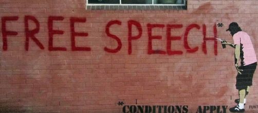 Is free speech an illusion? What's freedom if it's conditional? - Newtown grafitti via flickr.com