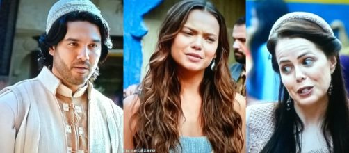 Joana conversa com Malca sobre a d&iacute;vida de Matias (Foto: Montagem/CB NEWS)