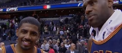 LeBron James and Kyrie Irving played three years with the Cavaliers -- FOX Sports Ohio via YouTube