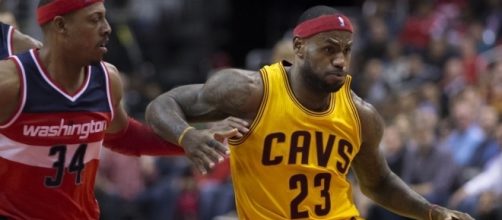 LeBron James reacts to the Kyrie Irving trade. Image Credit: Keith Allison / Flickr