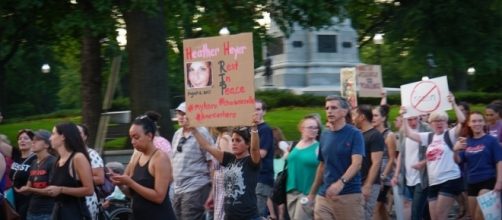 Protest against hate groups, tribute to Heather Heyer / [Image by Ted Eytan via Flickr, CC BY-SA 2.0]