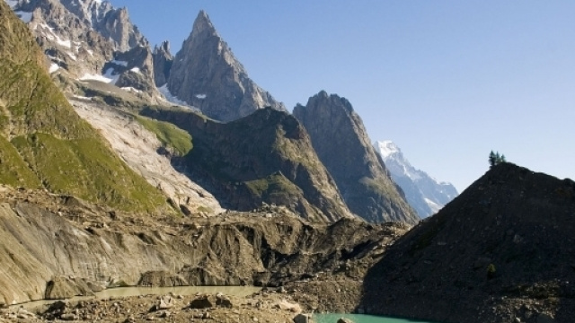 Il Ghiacciao del Miage ed il lago omonimo