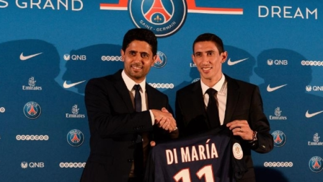 Photos Foot - Angel DI MARIA / Nasser AL KHELAIFI - 06.08.2015 ... - madeinfoot.com