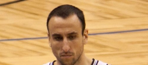 Emmanuel Ginobili wearing Spurs home uniform | Wikimedia Commons