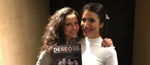 Julieta Ortega y Andrea Rinc&oacute;n posando juntas para la prensa