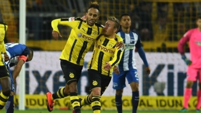 Borussia Dortmund 1 Hertha Berlin 1: Pierre-Emerick Aubameyang ... - thesun.co.uk
