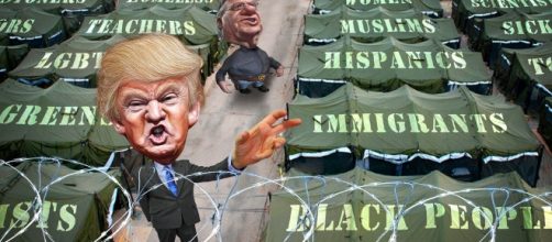 Donald Trump pardons a criminal in Joe Arpaio https://www.flickr.com/photos/donkeyhotey/25956698752