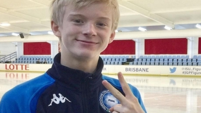 Daniel Grassl presso l'Iceworld Boondall di Brisbane (Australia)