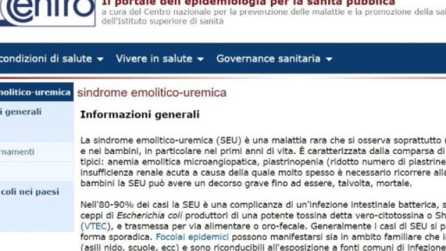 SEU, acronimo di sindrome emolitico uremica