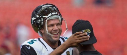 Blake Bortles can now smile after he was installed as starter for Week 1 -- Keith Allison via WikiCommons