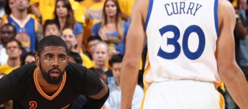 Kyrie Irving has finally been traded to the Boston Celtics. [Image via YouTube/NBA]