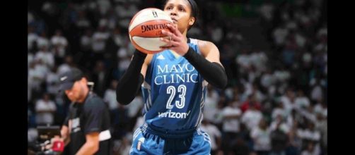 Maya Moore's 24 points helped lead Minnesota to victory over San Antonio on Friday night. [Image via WNBA/YouTube]