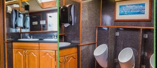 Porto-o-potties for Trump's Secret Service agents cause controversy. Photo: Youtube