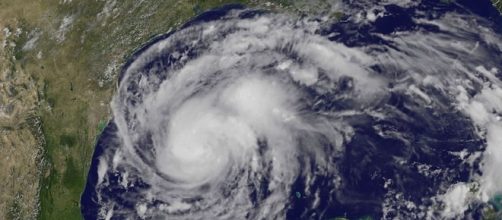 Satellite image of Hurricane Harvey | photo via Wikipedia