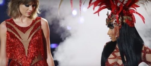 Taylor Swift, Nicki Minaj - YouTube screenshot | Clevver News/https://www.youtube.com/watch?v=py7IngNEFQU