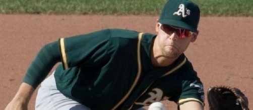 Pinder in action, Wikipedia https://en.wikipedia.org/wiki/Chad_Pinder#/media/File:Chad_Pinder_(35933993454)_(cropped).jpg