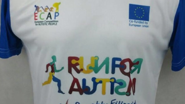Maglietta di "Run for Autism Europe" 10 settembre 2017 a Roma