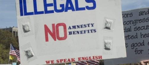 Anti-immigration advocate. / [Image by Tim Pierce via Flickr, CC BY 2.0]