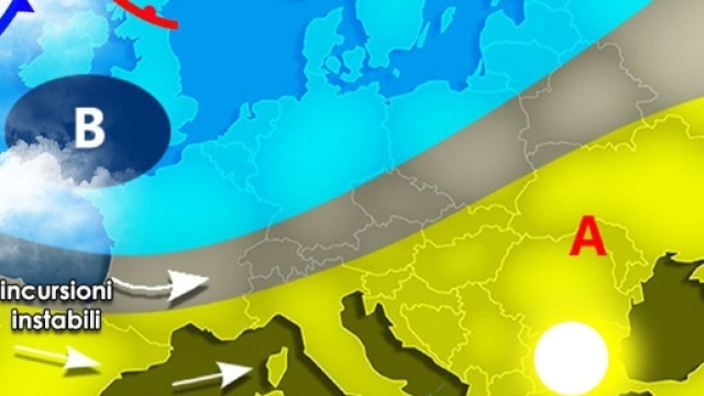 In arrivo il ciclone Poppea che porter&agrave; brutto tempo e temperature sotto i 20&deg; (foto ilmeteo.it)