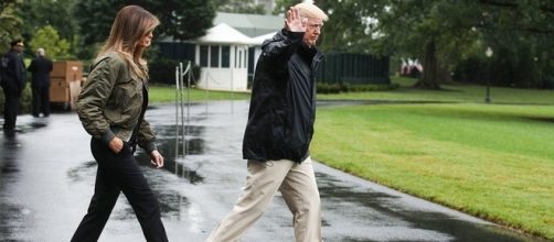 Melania Trump and Donald Trump, via Twitter