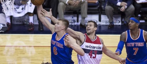 NBA Trade Rumors: OKC Wants Kristaps Porzingis to Join Russell ... [Image source: Youtube Screen grab]